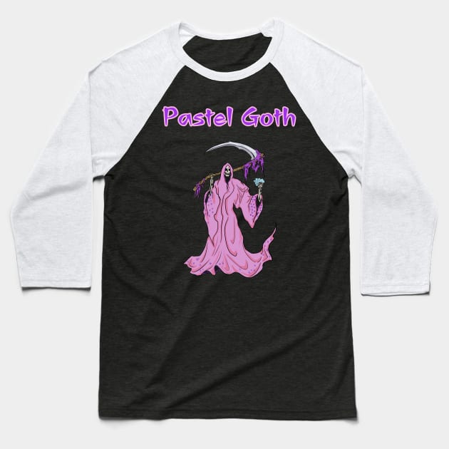 Pastel Goth Baseball T-Shirt by Sarabi_Mami